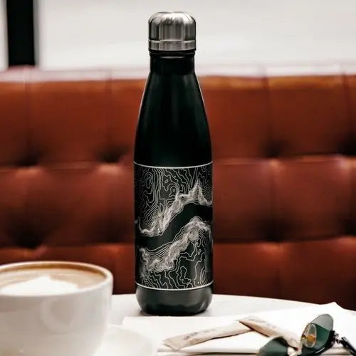 Cumberland Island - Georgia Engraved Map Insulated Bottle in Matte