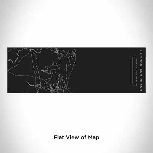 Cumberland Island - Georgia Engraved Map Insulated Cup in Matte Black
