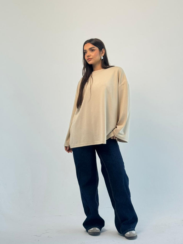 Daily Comfort Blouse - Beige