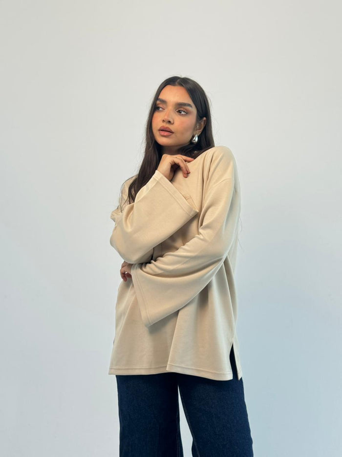 Daily Comfort Blouse - Beige