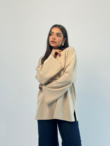 Daily Comfort Blouse - Beige