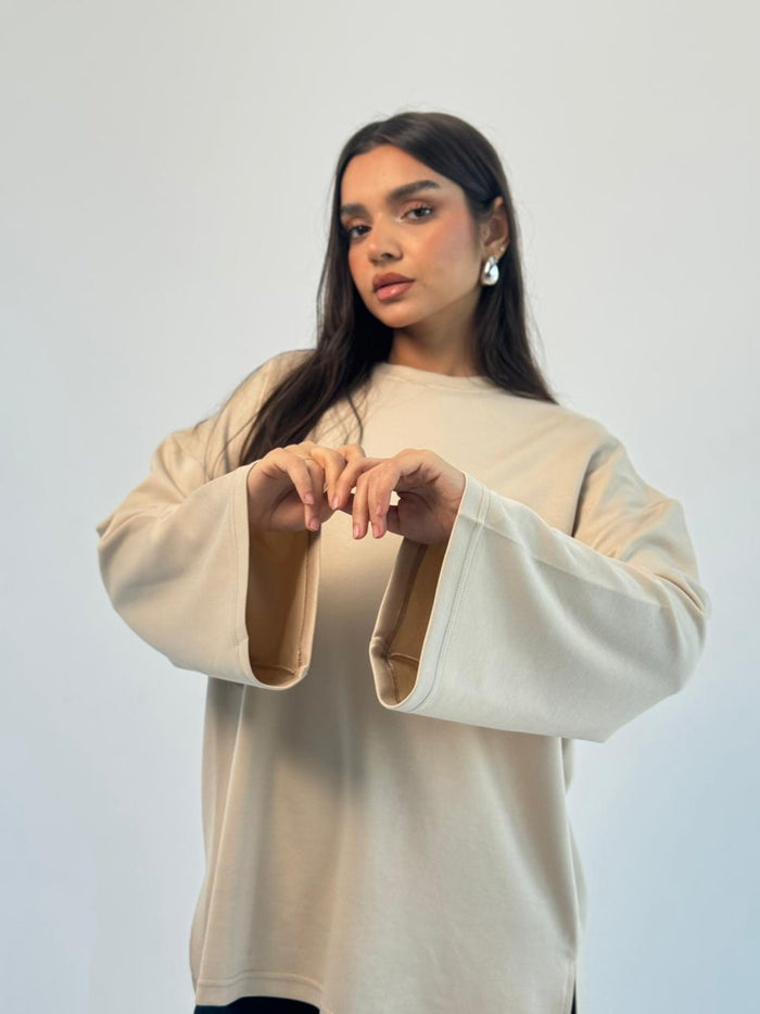 Daily Comfort Blouse - Beige