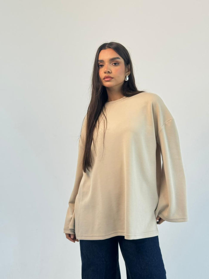 Daily Comfort Blouse - Beige