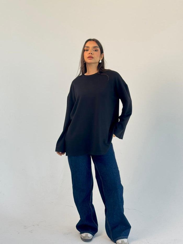 Daily Comfort Blouse - Black