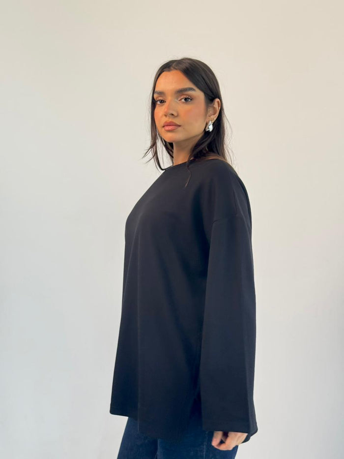 Daily Comfort Blouse - Black