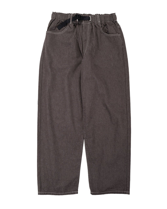 lost & found Danton Danton Colour Denim Tuck Belted Pant Charcoal
