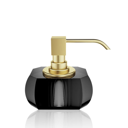 decor walther | KRISTALL collection | soap dispenser | anthracite + gold matt 24 carat