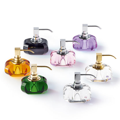 decor walther | KRISTALL collection | soap dispenser | amber + chrome
