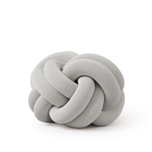 design house stockholm | knot cushion | white grey