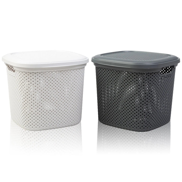 Diamond Design Multi Purpose Storage Basket with Lid Hobby Life
