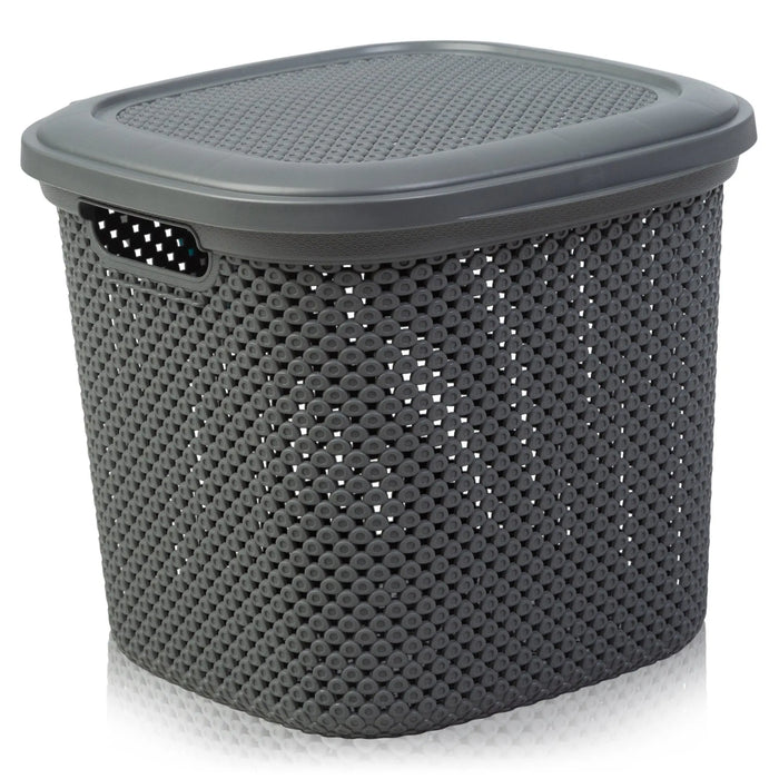 Diamond Design Multi Purpose Storage Basket with Lid Hobby Life