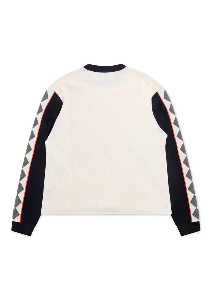 Diet Starts Monday  Ignition Waffle Long Sleeve - Antique White/Black
