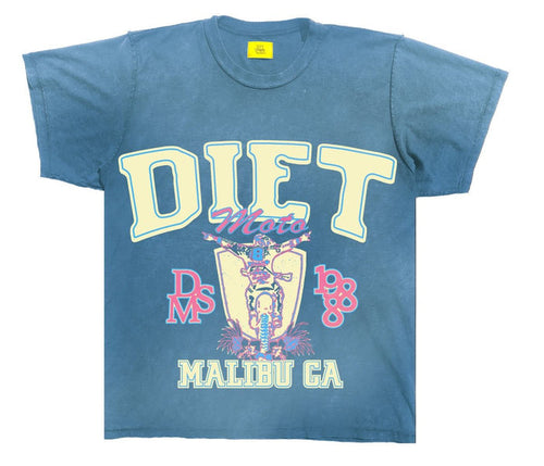 Diet Starts Monday Moto Tee - Washed Blue