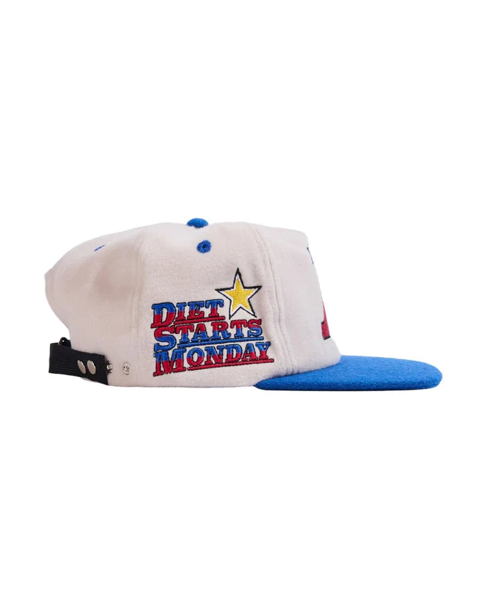 Diet Starts Monday Supercross Hat - Natural/Blue
