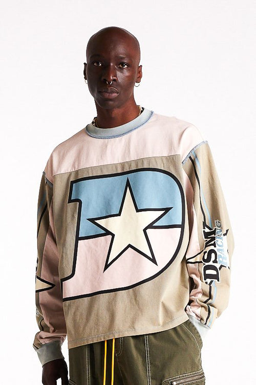 Diet Starts Monday Supercross Long Sleeve - Pink/Grey