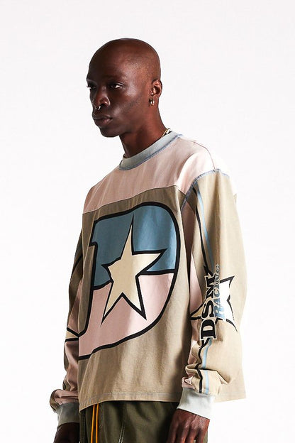 Diet Starts Monday Supercross Long Sleeve - Pink/Grey