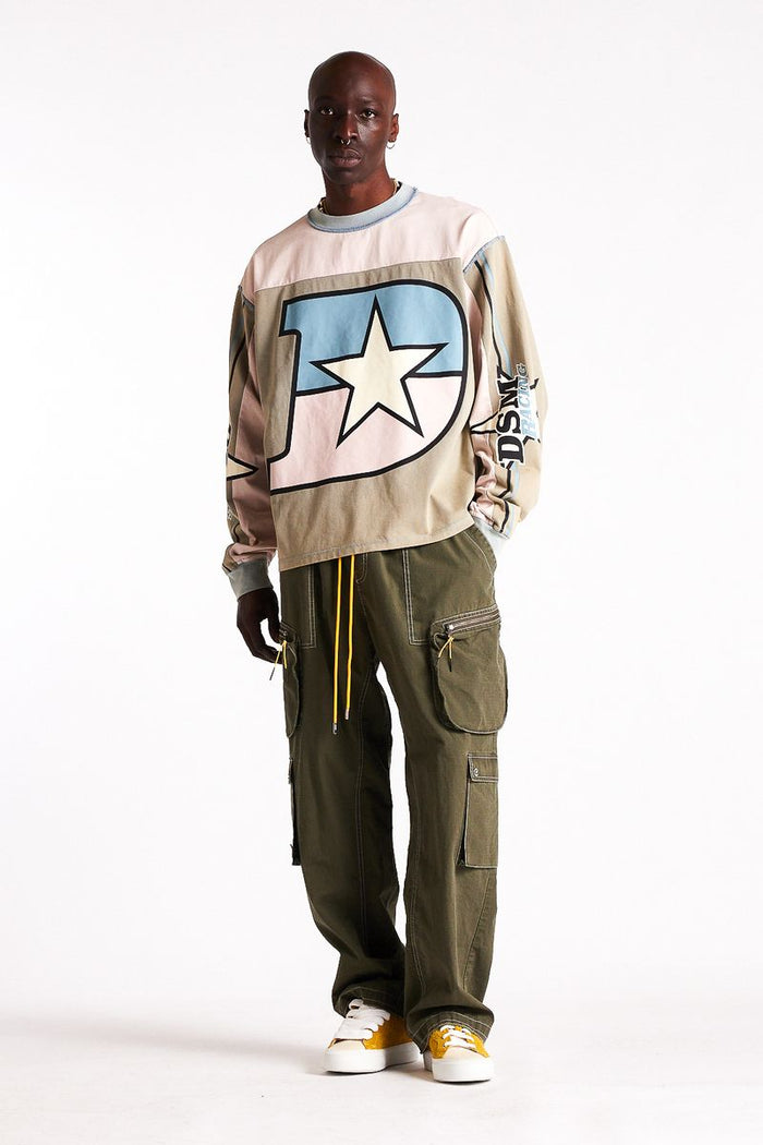 Diet Starts Monday Supercross Long Sleeve - Pink/Grey