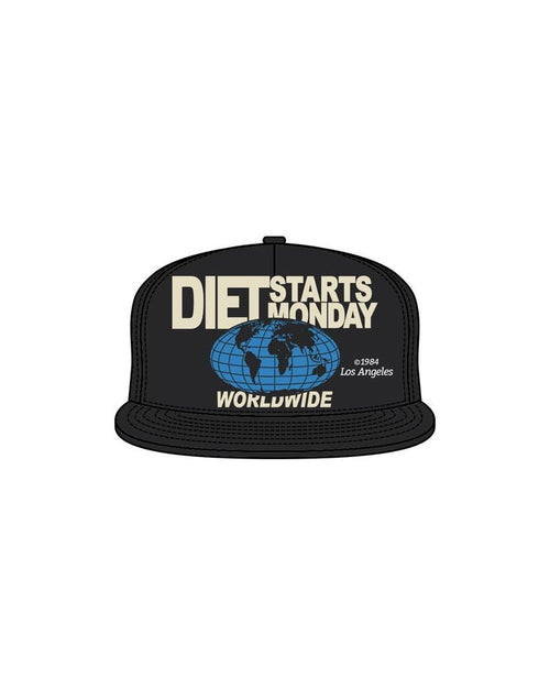 Diet Starts Monday Worldwide Hat - Black