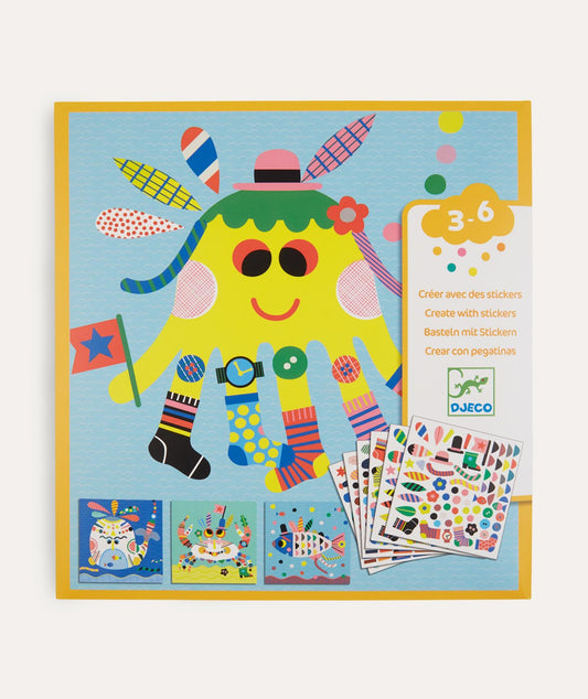 Djeco Create with Stickers Sea Creatures