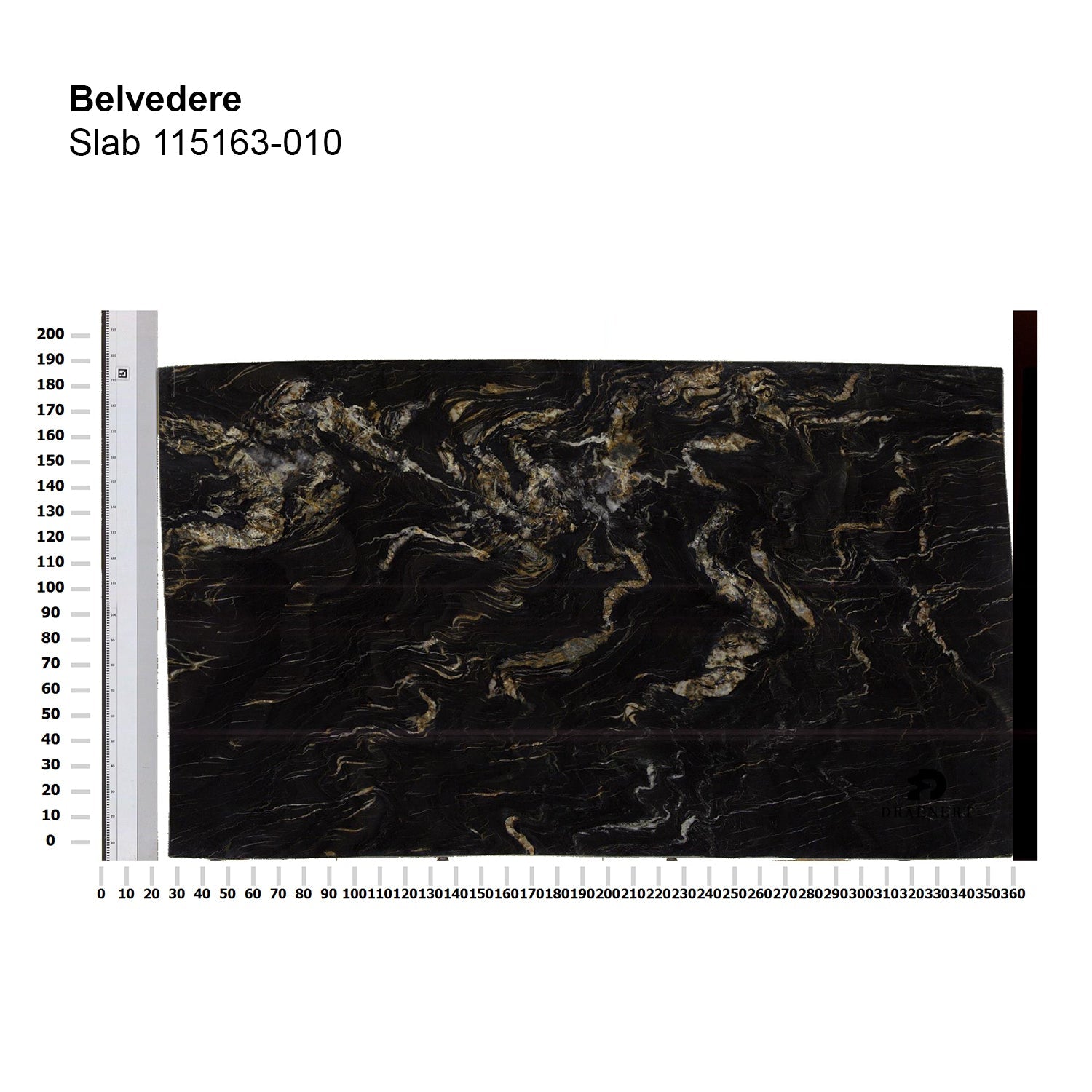 draenert | atlas table | swivel extension | belvedere stone + black base 200/280x105cm