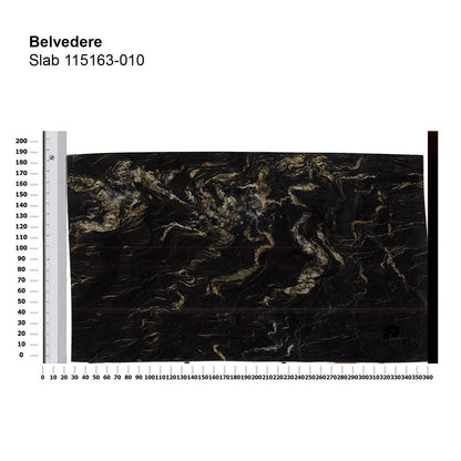 draenert | atlas table | swivel extension | belvedere stone + black base 200/280x105cm