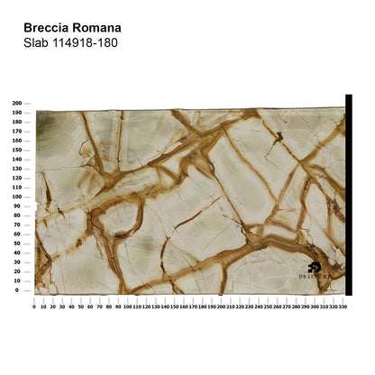 draenert | day bar trolley | breccia romana stone + gold frame