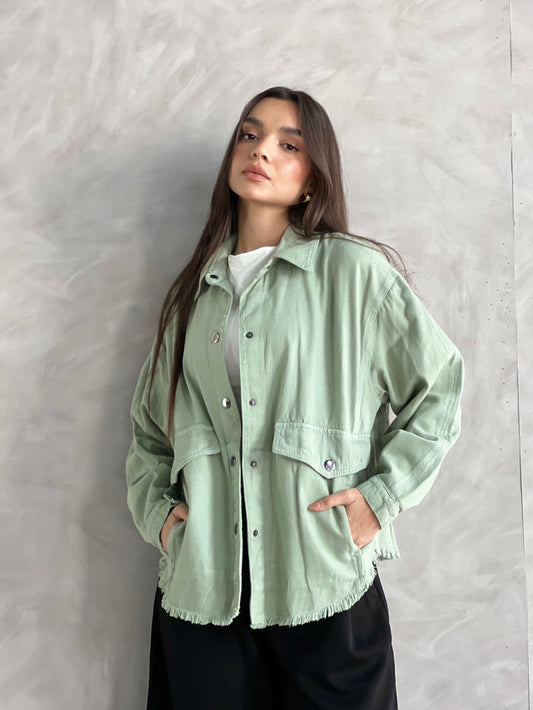 Ease Summer Oversized Jacket-Mint