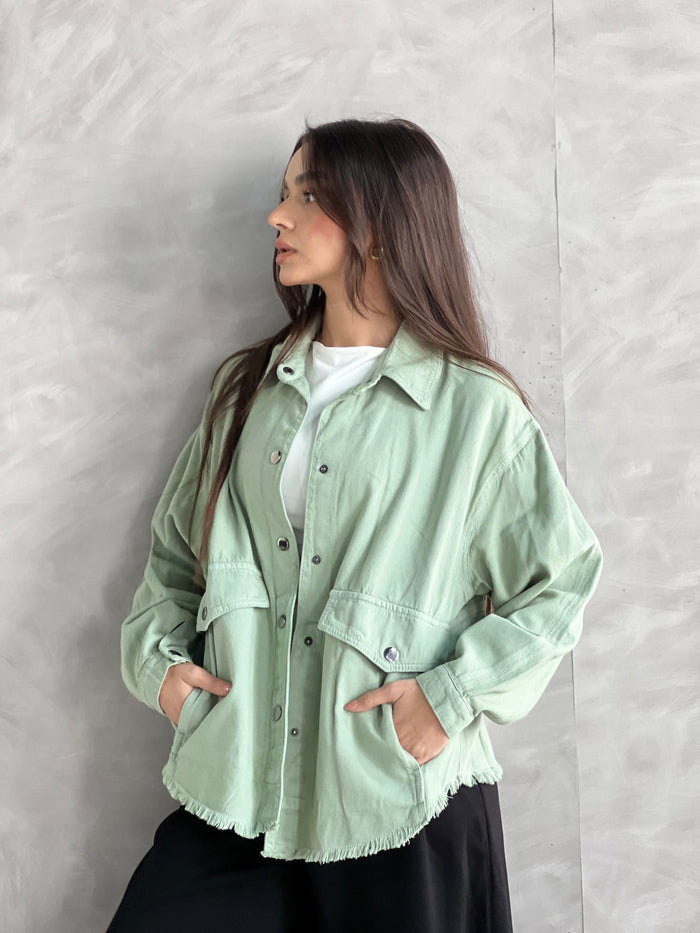 Ease Summer Oversized Jacket-Mint