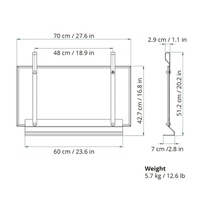 eldvarm | emma fireplace screen | noir 70