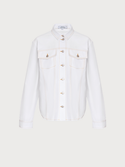 Buy Facing Denim Shirt – Tops by Ksenia Schnaider | Ethical & Sustainable Fashion