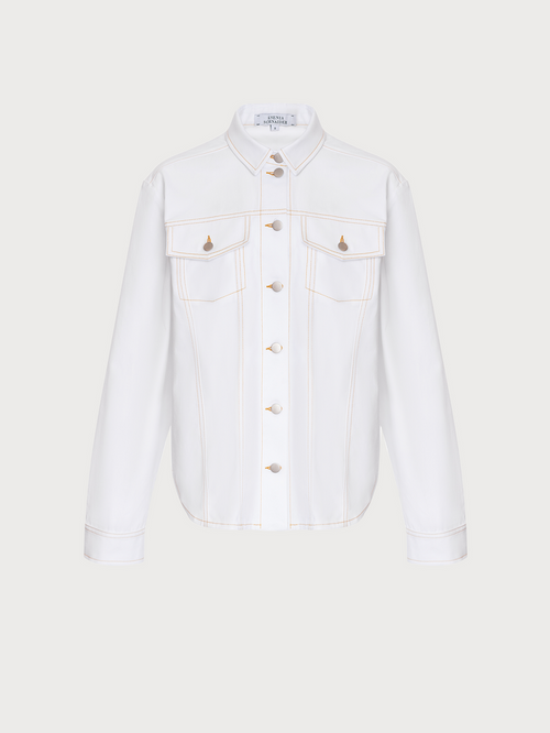 Buy Facing Denim Shirt – Tops by Ksenia Schnaider | Ethical & Sustainable Fashion