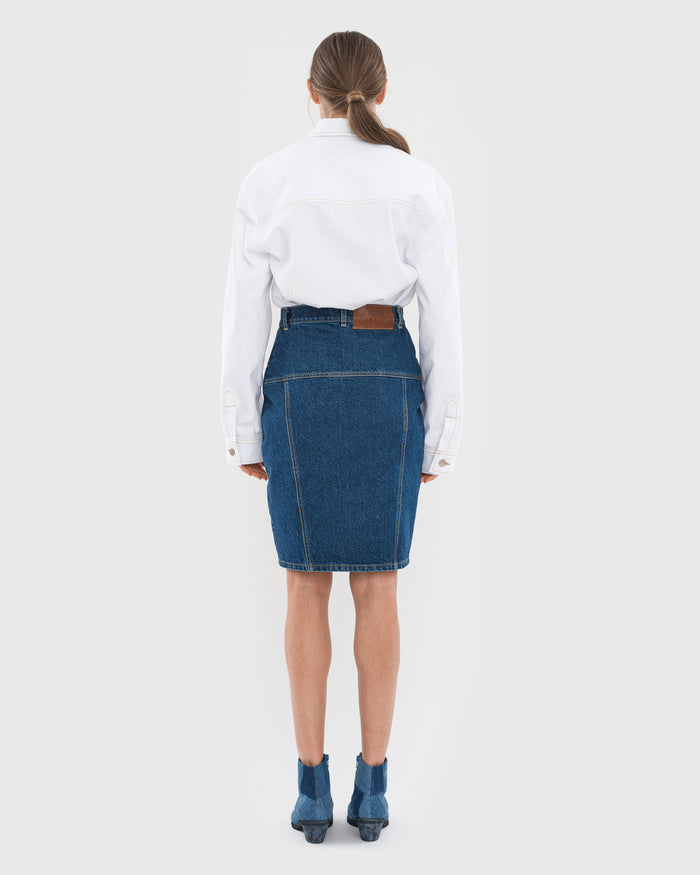 Buy Facing Denim Shirt – Tops by Ksenia Schnaider | Ethical & Sustainable Fashion
