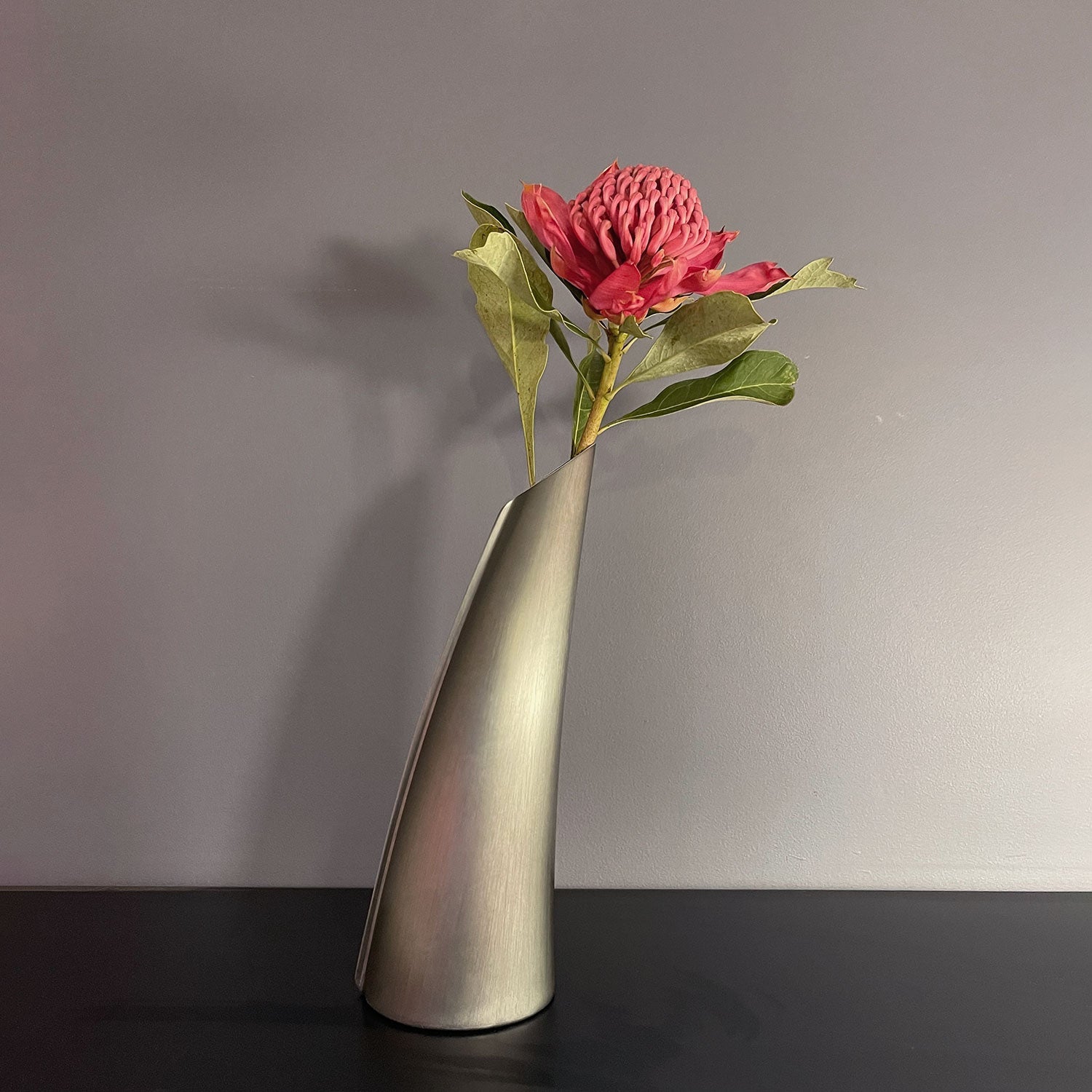 fink | single stem vase | silver medium - LC