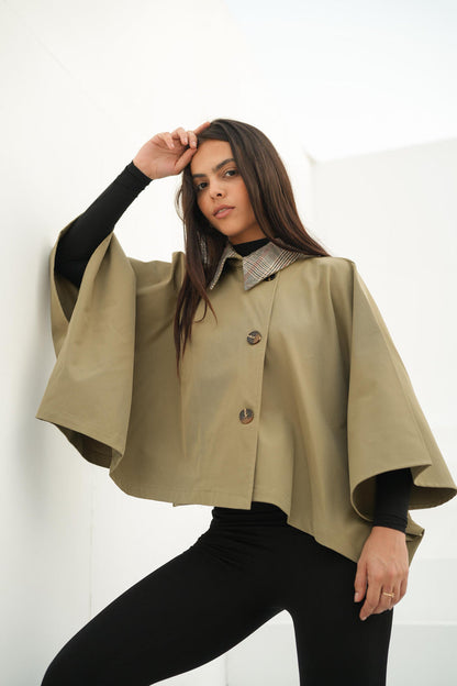 Flare blouse - Olive