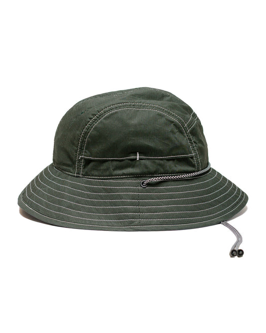 lost & found Found Feather Found Feather 5 Panel Explorer Hat Millerain Waxed Cotton Deep Green