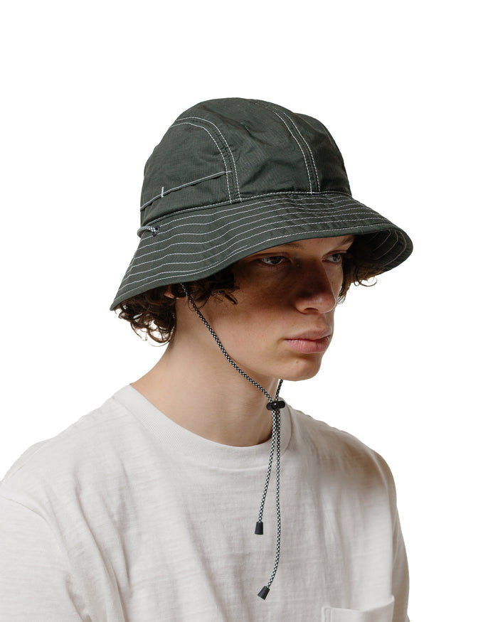 lost & found Found Feather Found Feather 5 Panel Explorer Hat Millerain Waxed Cotton Deep Green
