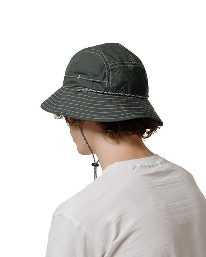 lost & found Found Feather Found Feather 5 Panel Explorer Hat Millerain Waxed Cotton Deep Green