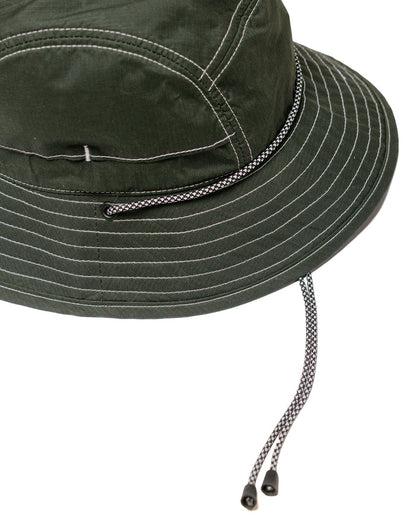 lost & found Found Feather Found Feather 5 Panel Explorer Hat Millerain Waxed Cotton Deep Green