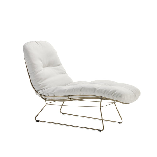 freifrau | leyasol outdoor sun lounger | lopi fabric + steel bronze glaze frame