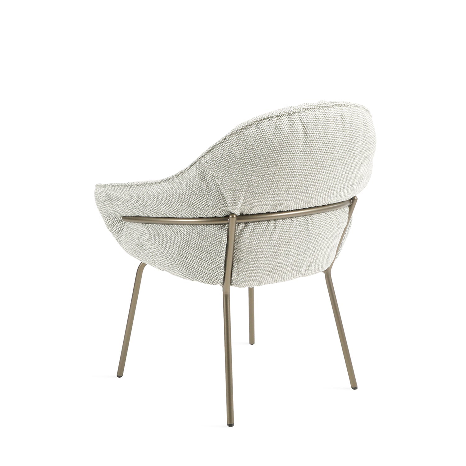 freifrau | low dining | marie armchair | deep black steel frame | nobilis raphael 73 vert kaki