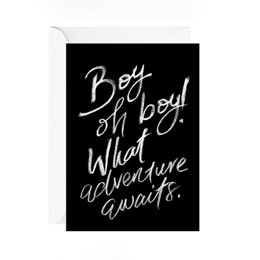 galina dixon | greeting card | boy oh boy! what adventure awaits