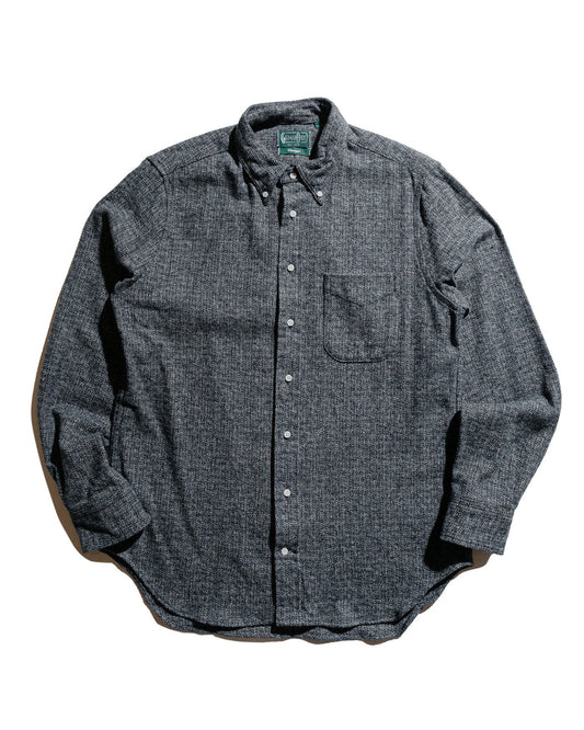 lost & found Gitman Vintage Bros. Gitman Vintage Bros. Grey Cotton Tweed Shirt