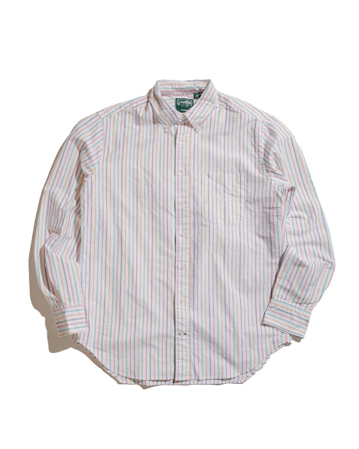 lost & found Gitman Vintage Bros. Gitman Vintage Bros. Rasta Stripe Oxford Long Sleeve