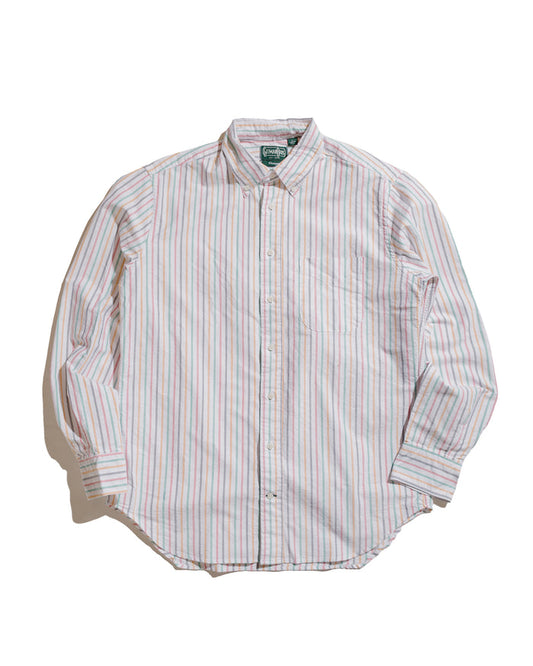 lost & found Gitman Vintage Bros. Gitman Vintage Bros. Rasta Stripe Oxford Long Sleeve