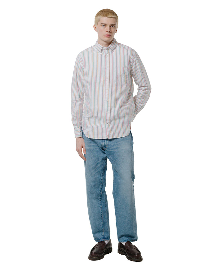 lost & found Gitman Vintage Bros. Gitman Vintage Bros. Rasta Stripe Oxford Long Sleeve
