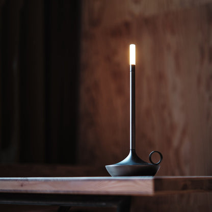 graypants | wick portable table lamp | graphite 26cm