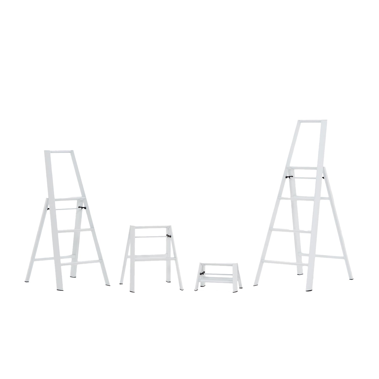 hasegawa | lucano 2 step ladder | white