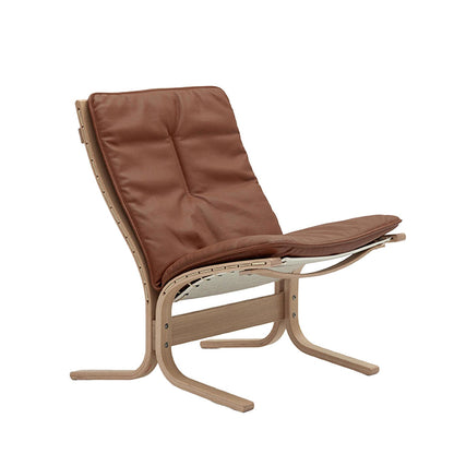 hjelle | siesta fiora 307 chair | low back | oak + rustical tan leather