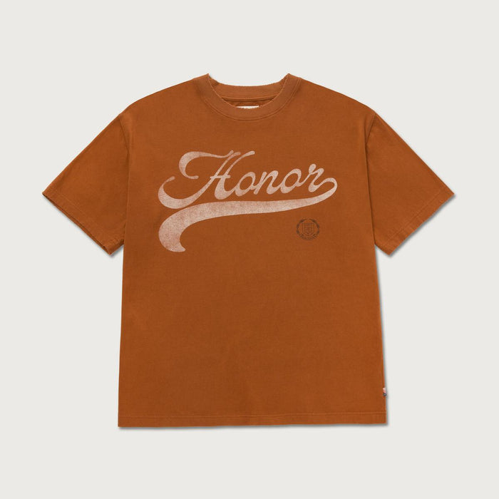 Honor The Gift Holiday Script S/S Tee - Copper