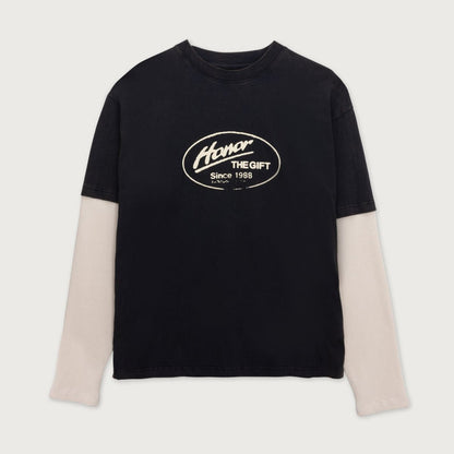 Honor The Gift Just Be L/S Tee - Black